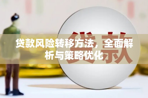钟祥贷款风险转移方法，全面解析与策略优化
