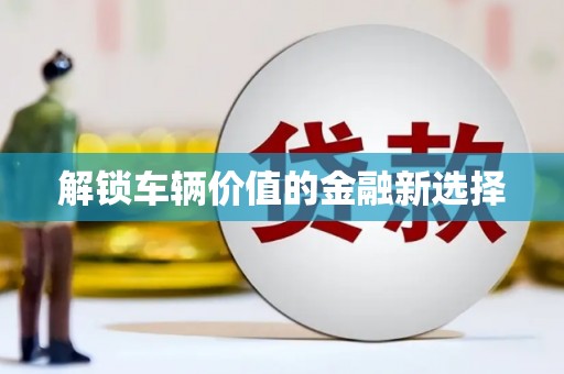 钟祥解锁车辆价值的金融新选择