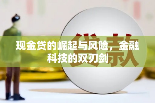 钟祥现金贷的崛起与风险，金融科技的双刃剑