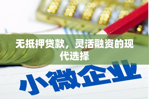 钟祥无抵押贷款，灵活融资的现代选择
