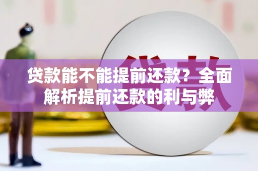 钟祥贷款能不能提前还款？全面解析提前还款的利与弊